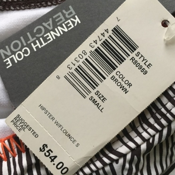 New Kenneth Cole Reaction Layered RuffleBikini Top - Picture 4 of 5